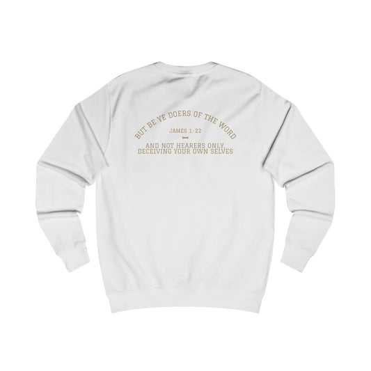 James 1:22 (Back) Unisex Sweatshirt