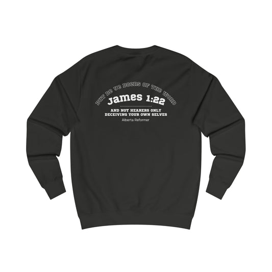 James 1:22 (Back) Unisex Sweatshirt v2