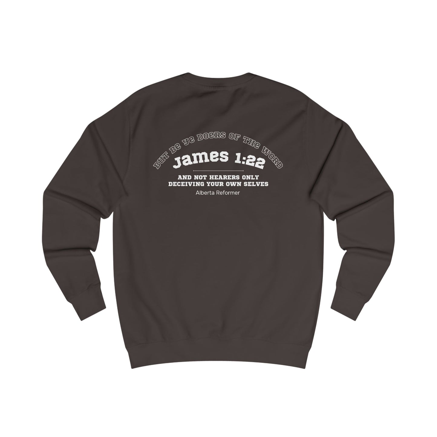 James 1:22 (Back) Unisex Sweatshirt v2