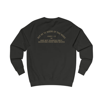 James 1:22 (Back) Unisex Sweatshirt