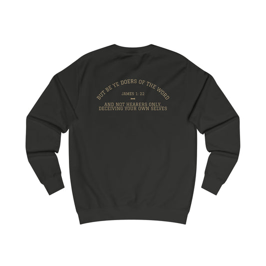 James 1:22 (Back) Unisex Sweatshirt