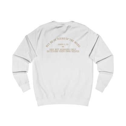 James 1:22 (Back) Unisex Sweatshirt