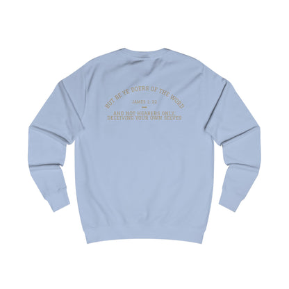 James 1:22 (Back) Unisex Sweatshirt