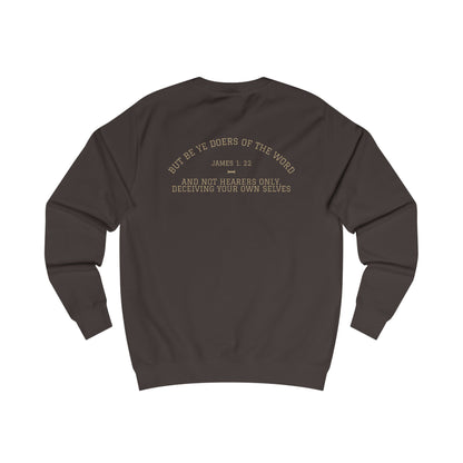 James 1:22 (Back) Unisex Sweatshirt