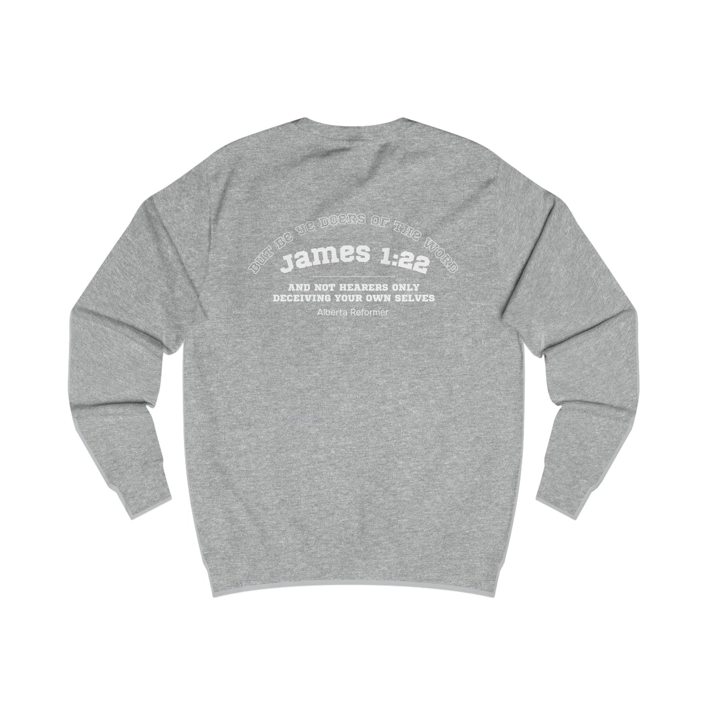 James 1:22 (Back) Unisex Sweatshirt v2