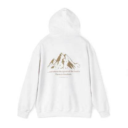 2 Cor. 3:17 (Back) Unisex Hoodie