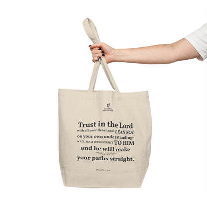 Proverbs 3:5-6 Canvas Tote Bag