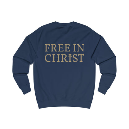 Free in Christ (Back) Unisex Sweatshirt