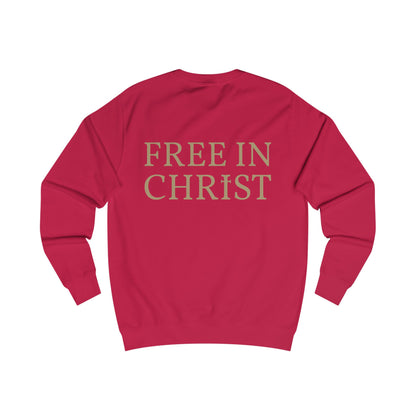 Free in Christ (Back) Unisex Sweatshirt