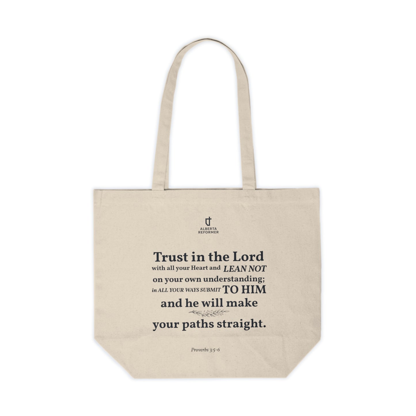 Proverbs 3:5-6 Canvas Tote Bag